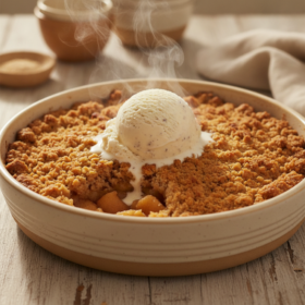 Bratapfel Crumble mit Zimtstreuseln