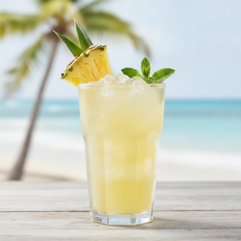 Karibischer Ananas Kokos Spritz