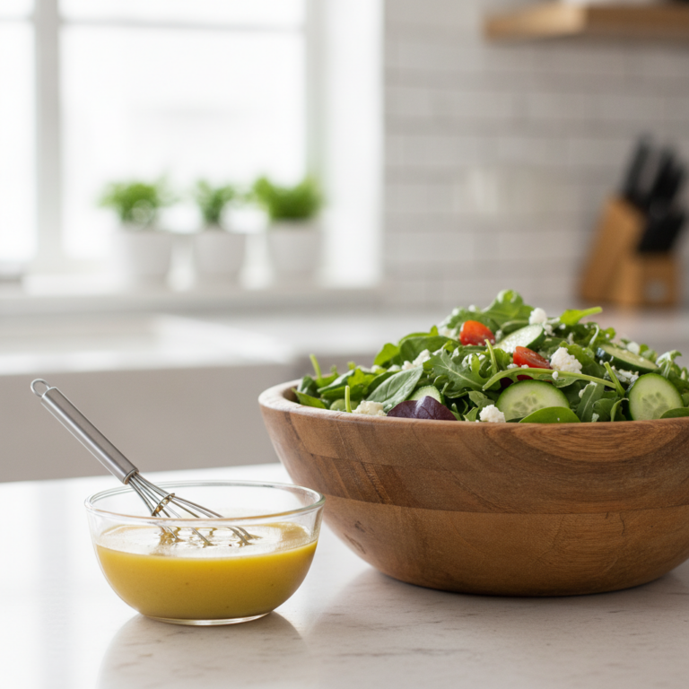 Aromatische Honig-Senf-Vinaigrette mit Genüssle Purer Zucker Sirup