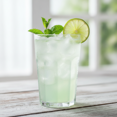 Erfrischende Limetten-Minz-Limonade mit Genüssle Purer Zucker Sirup