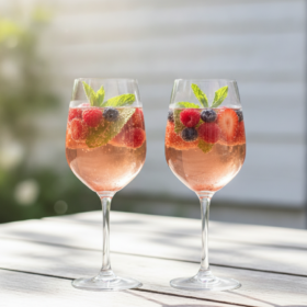 Sommerlicher Beeren-Spritz mit Genüssle Purer Zucker Sirup