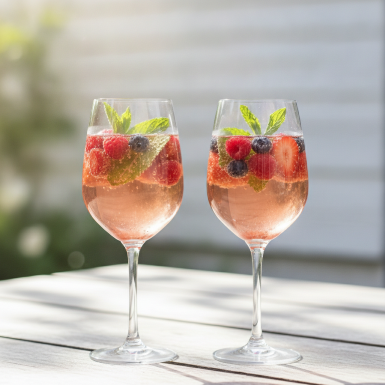 Sommerlicher Beeren-Spritz mit Genüssle Purer Zucker Sirup