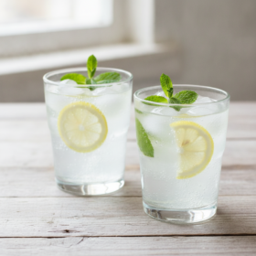 Erfrischende Holunderblüten-Zitronenlimonade