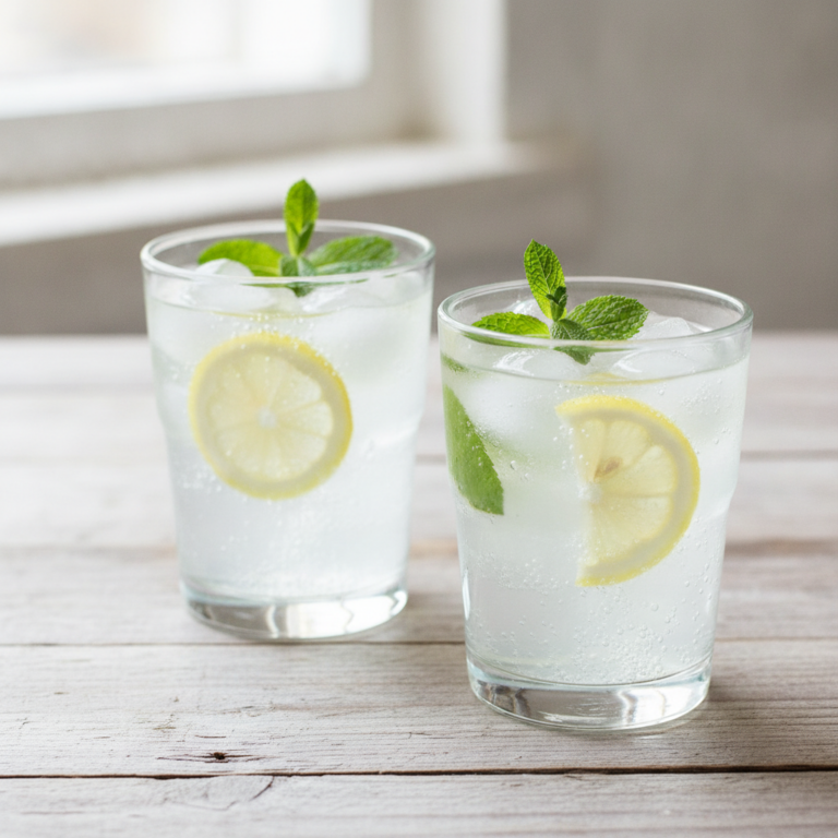Erfrischende Holunderblüten-Zitronenlimonade