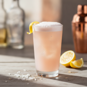 Klatschmohnblüten Gin Fizz