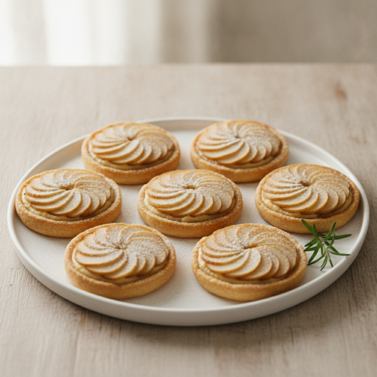 Feine Birne-Rosmarin Tartelettes