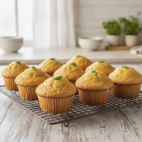 Basilikum-Zitronen-Muffins