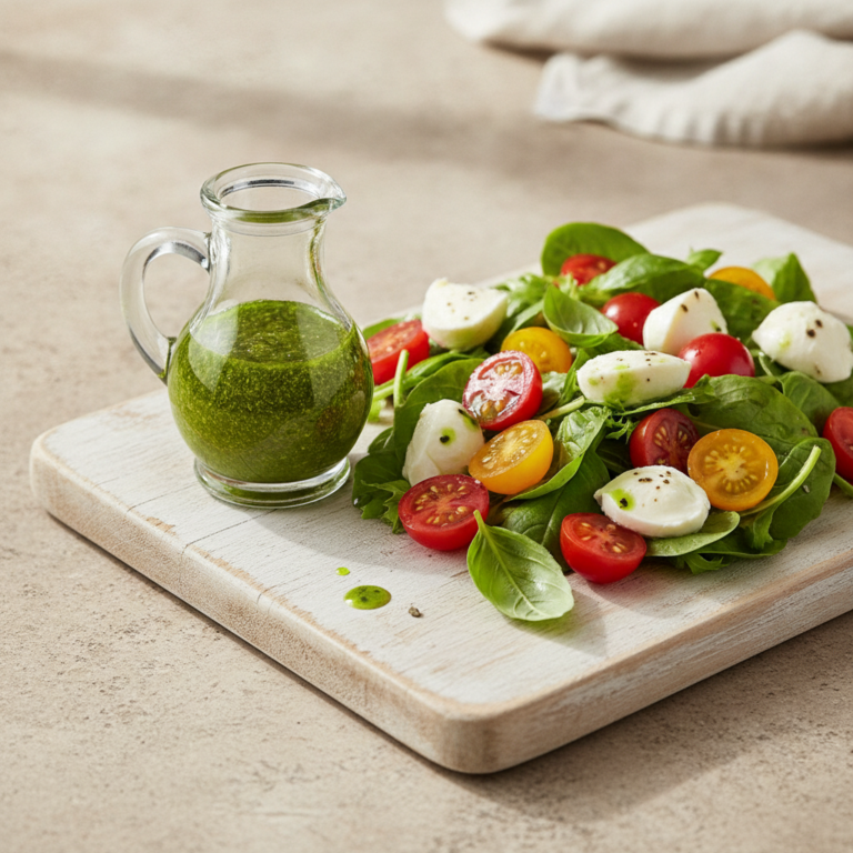 Sommerliche Basilikum-Vinaigrette