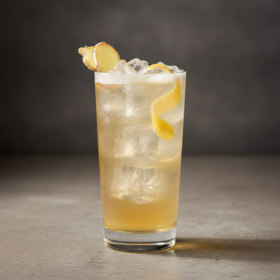 Ingwer-Gin-Fizz mit Genüssle Ingwer Sirup