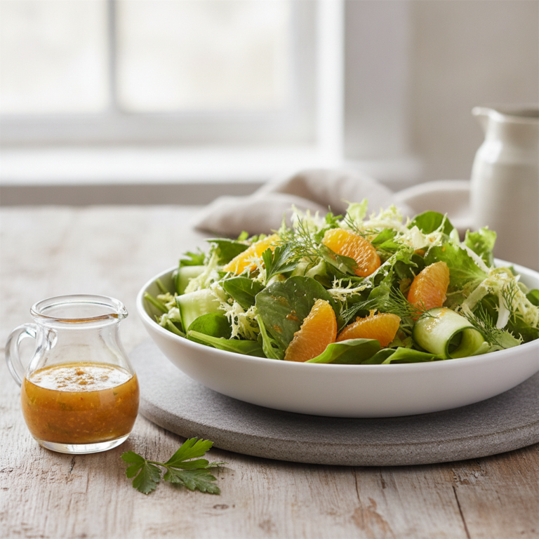 Ingwer-Orangen-Dressing mit Genüssle Ingwer Sirup