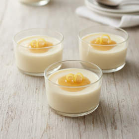 Cremige Ingwer-Zitronen Panna Cotta