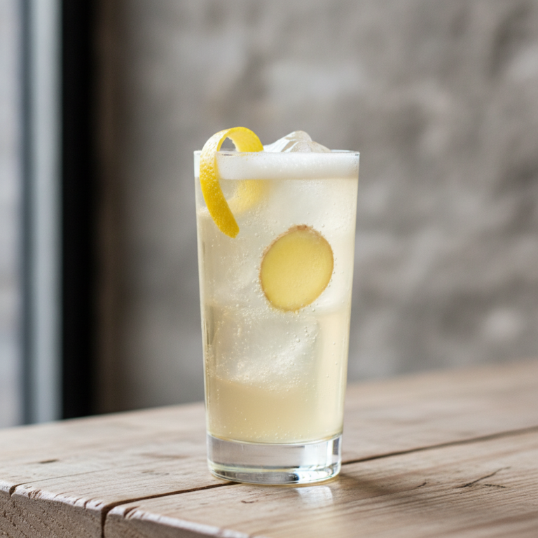 Ingwer-Zitronen Gin Fizz